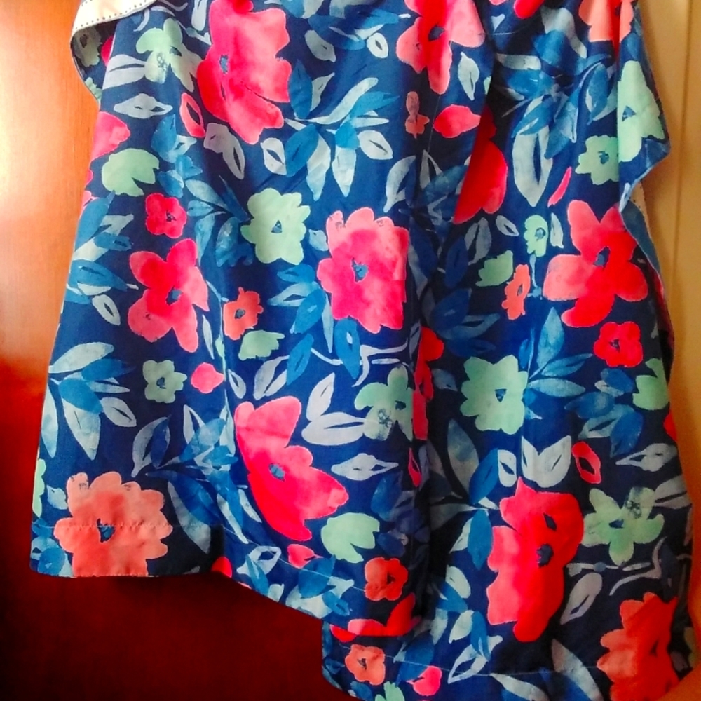 Mainstays 2 Blue Floral Pillow Shams